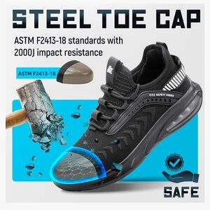 Work Shoes, non-slip & steel toed!